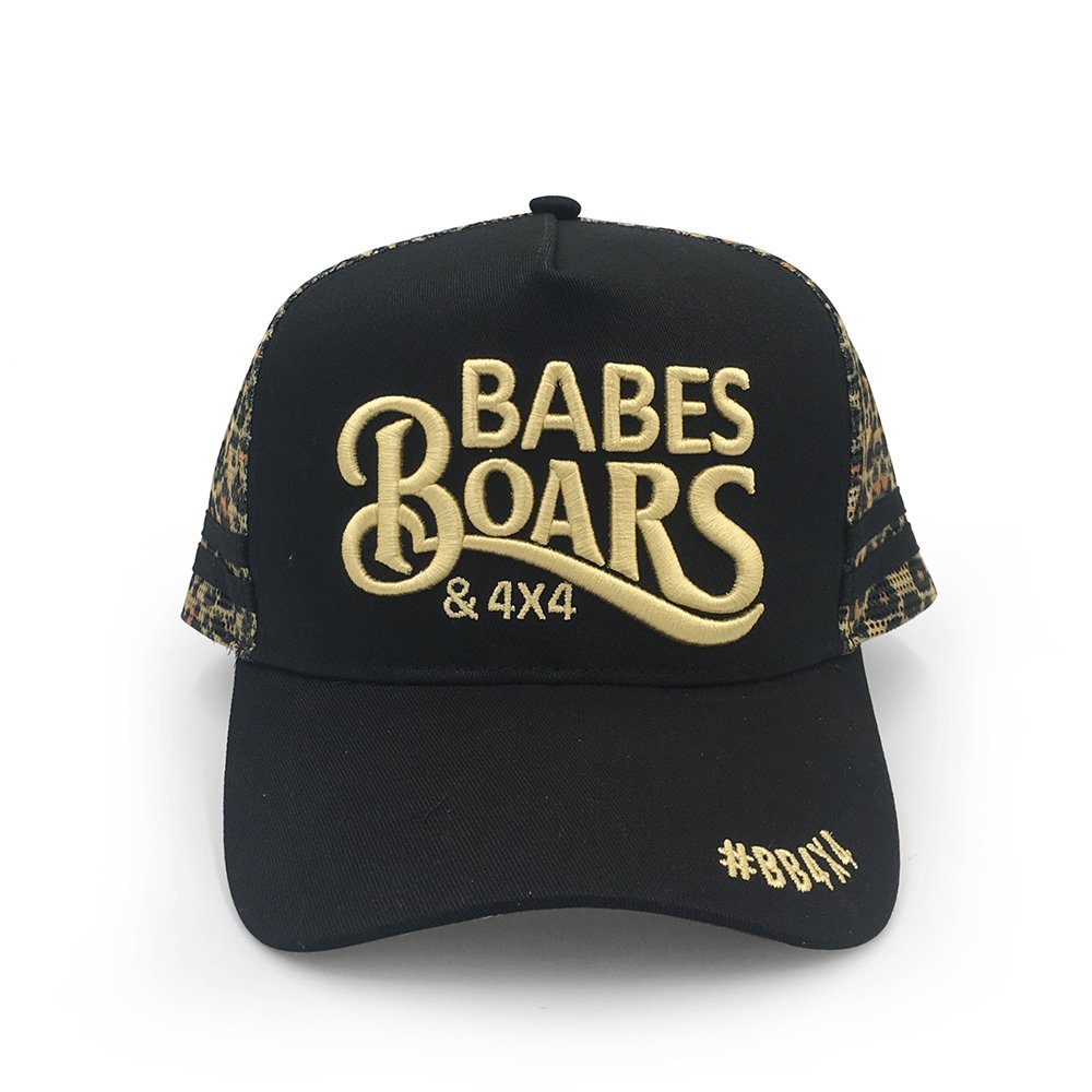 printing mesh trucker cap with 3D embroidery logo