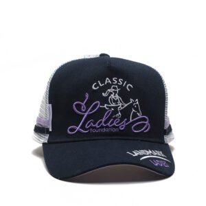 custom navy trucker cap