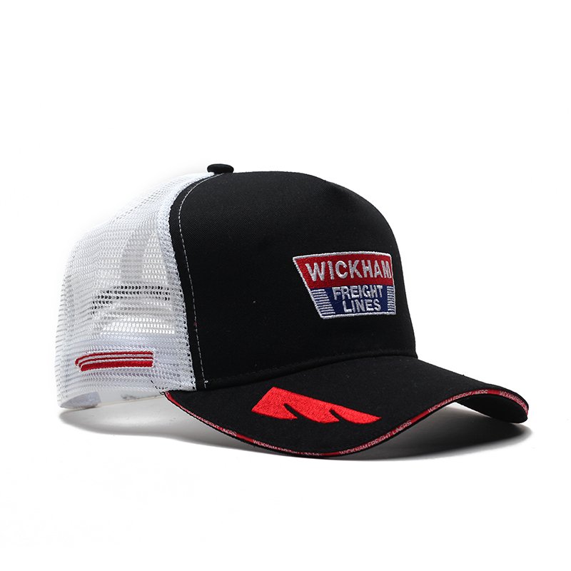 Wholesale Custom Trendy Embroidery Logo 5 Panel Hat Mesh Trucker Cap High Quality Oem Design Mens Printing Cotton Sports Gorras - Image 6