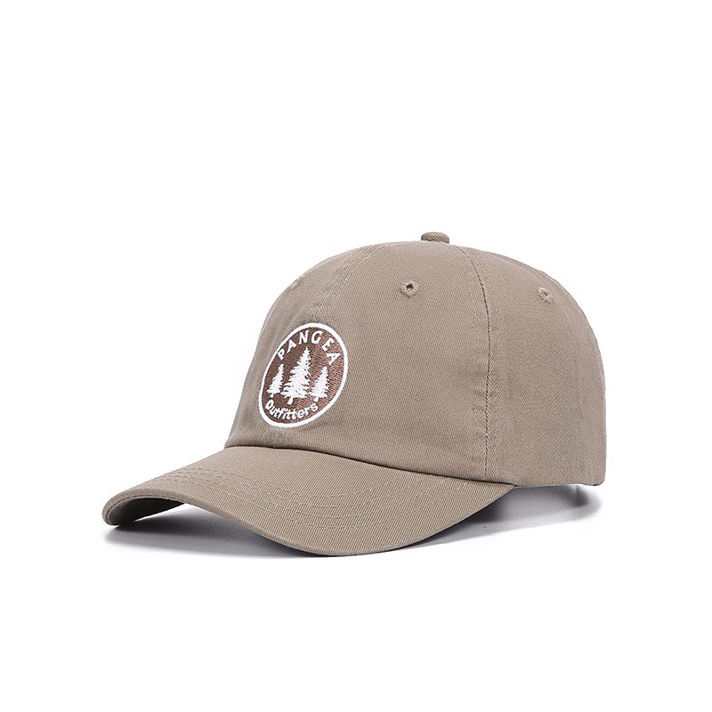 washed soft dad hat with embrodiery logo